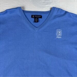 Oxford Golf TPC Sawgrass Blue V-Neck Pullover Sweater XXL